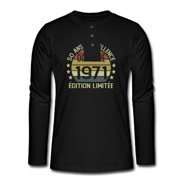 Geburtstag Geschenk Mann Langarmshirt - 50 Jahre Geburtstag Mann Frau im Oktober 1971