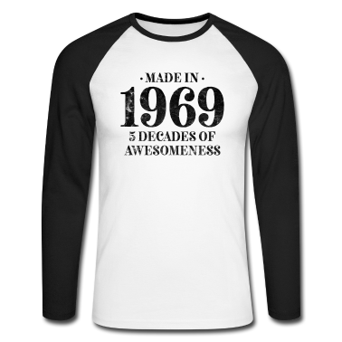Geburtstag Geschenk Mann Langarmshirt - Jahrgang 1969 Geburtstag Männer Frauen