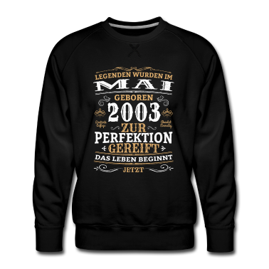 Geburtstag Geschenk Mann Pullover - Retro Vintage Legendär Geburtstag Mai 2003