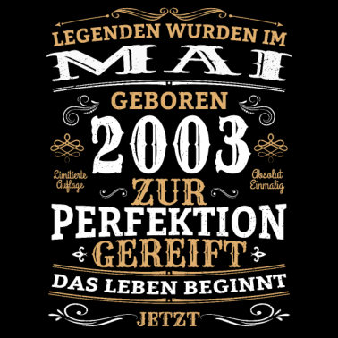 Motiv Retro Vintage Legendär Geburtstag Mai 2003