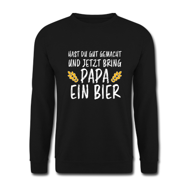 Geburtstag Geschenk Mann Pullover - Papa Bier Lustiger Spruch Saufen Party Geschenk