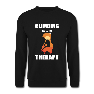 Geburtstag Geschenk Mann Pullover - Klettern ist meine Therapie Klettern
