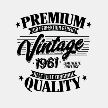 Motiv Jahrgang 1961 Geburtstag Männer und Frauen