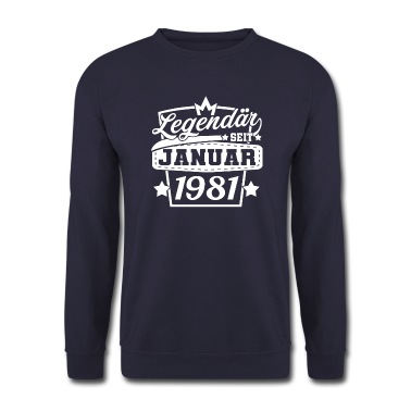 Geburtstag Geschenk Mann Pullover - Januar 1981 Geburtstag Männer Frauen