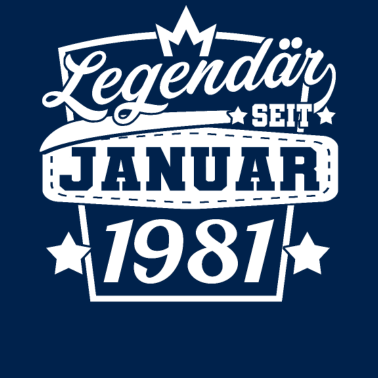 Motiv Januar 1981 Geburtstag Männer Frauen