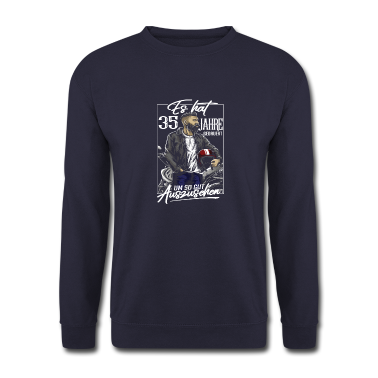 Geburtstag Geschenk Mann Pullover - 35. Geburtstag Männer Rocker Biker