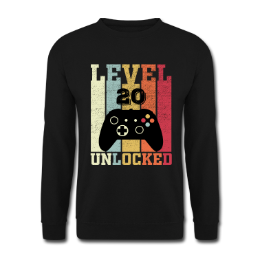 Geburtstag Geschenk Mann Pullover - Herren 20. Geburtstag Mann 20 Jahre Level 20 Männe