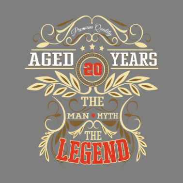 Motiv 18. Geburtstag Mann Mythos Legende