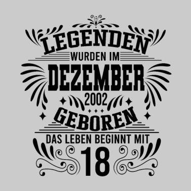 Motiv Dezember 2002 18 Geburtstag Männer Frauen