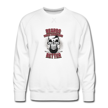 Geburtstag Geschenk Mann Pullover - Bart Totenkopf Barber Geschenk Geburtstag Mann