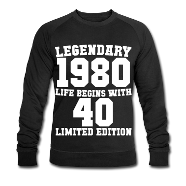 Geburtstag Geschenk Mann Pullover - 40. Geburtstag Männer Legendär 1980
