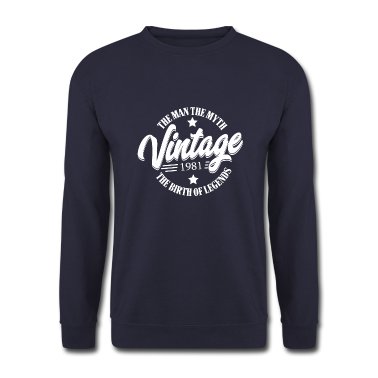Geburtstag Geschenk Mann Pullover - Mann Mythos Legende Jahrgang 1981 Geburtstag