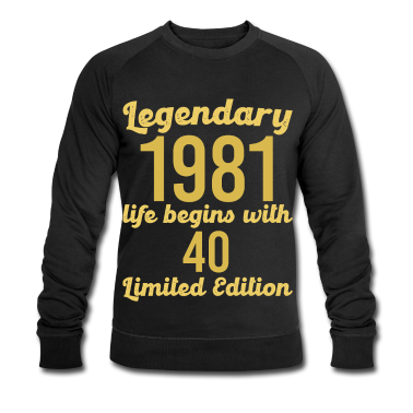 Geburtstag Geschenk Mann Pullover - 40. Geburtstag Männer Legendär 1981