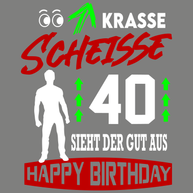 Motiv Sprüche Geburtstag Mann Gut aussehen 40