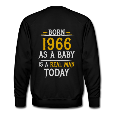 Geburtstag Geschenk Mann Pullover - Männer Design 1966 Geboren Geburtstag Mann Spruch