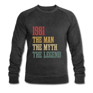 Geburtstag Geschenk Mann Pullover - Jahrgang 1981 Geburtstag Mann Mythos Legende