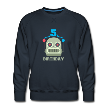 Geburtstag Geschenk Mann Pullover - Kinder Geburtstag 5 Jahr Roboter Geburtstagsfeier
