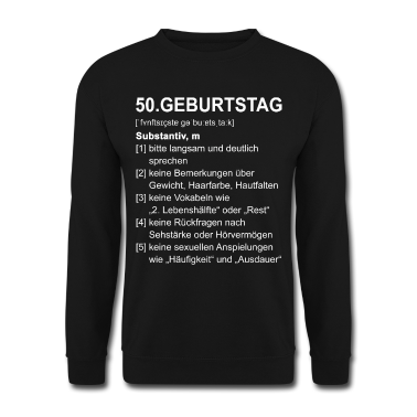 Geburtstag Geschenk Mann Pullover - 50. Geburtstag Geschenk Männer 50 Definition