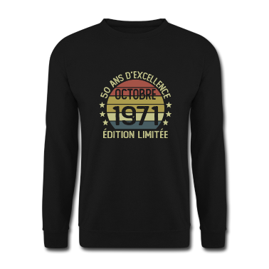 Geburtstag Geschenk Mann Pullover - 50 Jahre Geburtstag Mann Frau im Oktober 1971