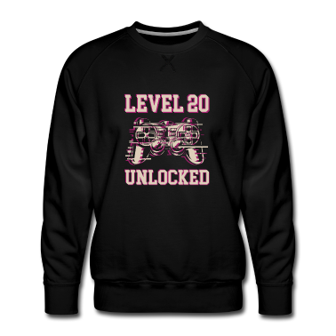 Geburtstag Geschenk Mann Pullover - 20.Geburtstag Mann - Level 20 Unlocked