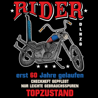 Motiv 60. Geburtstag Mann Biker Geschenk witzig Motorrad