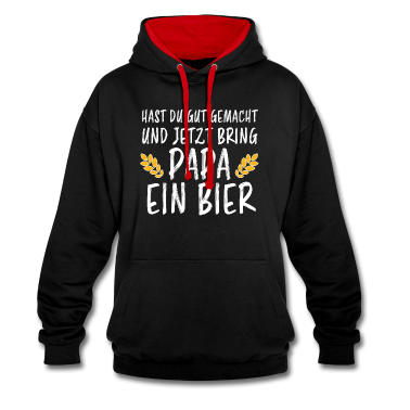 Geburtstag Geschenk Mann Hoodie - Papa Bier Lustiger Spruch Saufen Party Geschenk