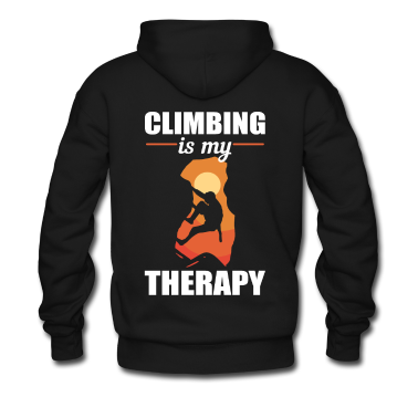 Geburtstag Geschenk Mann Hoodie - Klettern ist meine Therapie Klettern
