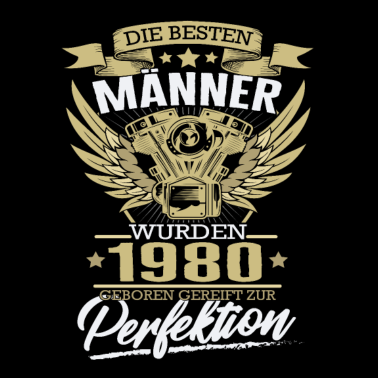 Motiv Geburtstag Männer 1980 Perfektion