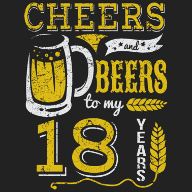 Motiv 18 Geburtstag / Jahre: Cheers and Beers Geschenk