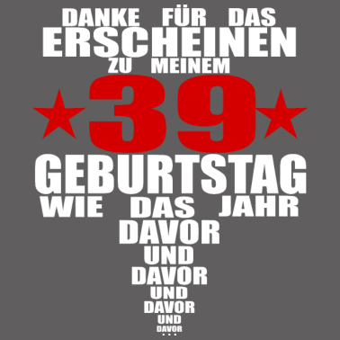 Motiv Geburtstag Mann 39