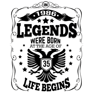 Motiv jahrgang 1986 Geburtstag Männer und Frauen