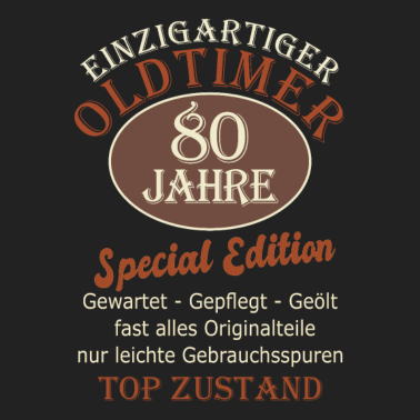 Motiv 80 Geburtstag Mann Herren Geschenk 80 Jahre Männer