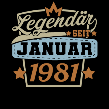 Motiv Januar 1981 Geburtstag Männer Frauen