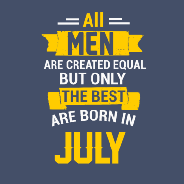 Motiv Juli, July, Geburtstag, Männer