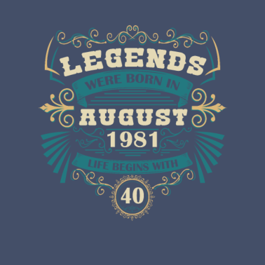 Motiv August 1981 40. Geburtstag Männer Frauen