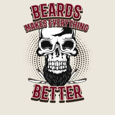 Motiv Bart Totenkopf Barber Geschenk Geburtstag Mann