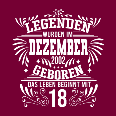 Motiv Dezember 2002 18 Geburtstag Männer Frauen