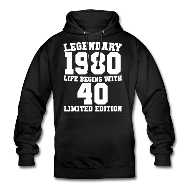 Geburtstag Geschenk Mann Hoodie - 40. Geburtstag Männer Legendär 1980