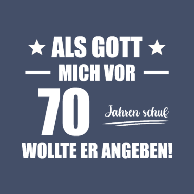 Motiv 70. Geburtstag Mann Geschenkidee Tshirt
