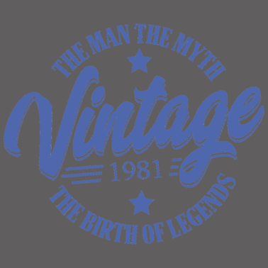 Motiv Mann Mythos Legende Jahrgang 1981 Geburtstag