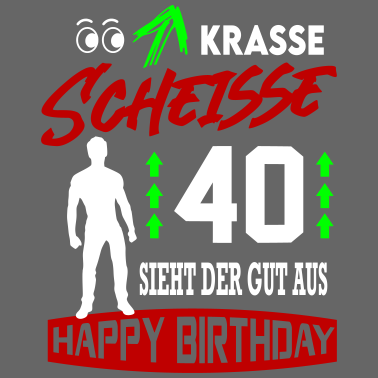 Motiv Sprüche Geburtstag Mann Gut aussehen 40