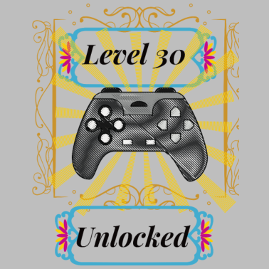 Motiv Herren 30. Geburtstag Männer Level 30 Jahre Mann