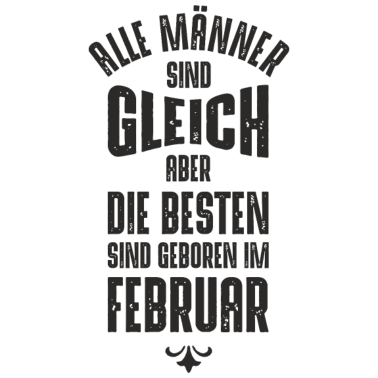 Motiv Männer Geburtstag Februar