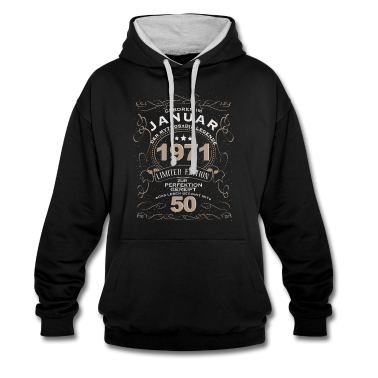 Geburtstag Geschenk Mann Hoodie - 50 Geburtstag mann mythos legende januar 1971