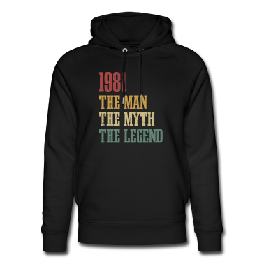 Geburtstag Geschenk Mann Hoodie - Jahrgang 1981 Geburtstag Mann Mythos Legende
