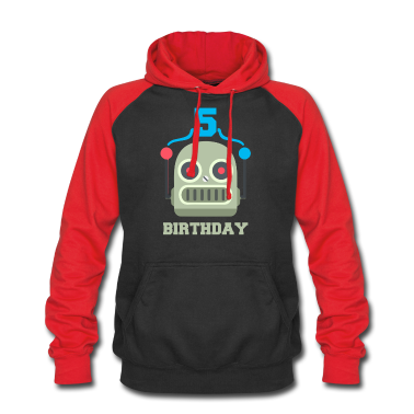 Geburtstag Geschenk Mann Hoodie - Kinder Geburtstag 5 Jahr Roboter Geburtstagsfeier