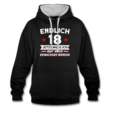 Geburtstag Geschenk Mann Hoodie - 18. Geburtstag Mann 18 Jahre Geburtstagfeier