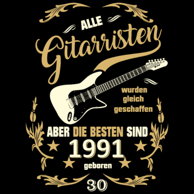 Motiv 30 Geburtstag Mann Geschenk Gitarristen 1991