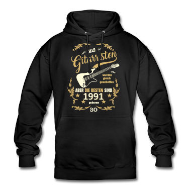 Geburtstag Geschenk Mann Hoodie - 30 Geburtstag Mann Geschenk Gitarristen 1991