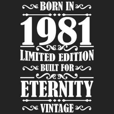 Motiv 40.Geburtstag Mann Retro 1981 Geschenk